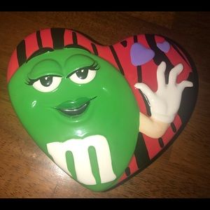 M&M Ceramic Lidded Heart Dish